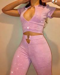 baddie aesthetic outfits pink - Google Search