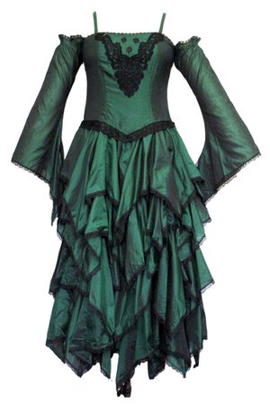 green gothic dress - Pesquisa Google