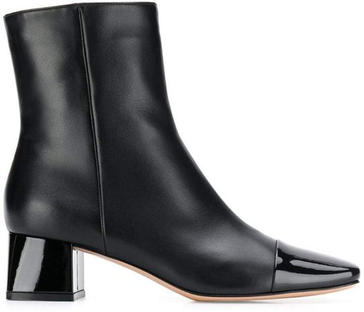 toe cap ankle boots