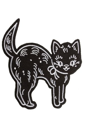 Creep Heart Cat Patch by Sourpuss | Gothic Accessories &
