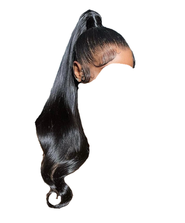 sleek ponytails