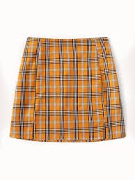 orange plaid skirt - Google Search