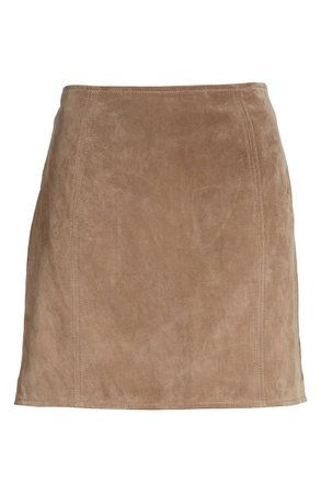 BLANKNYC A-Line Suede Skirt | Nordstrom