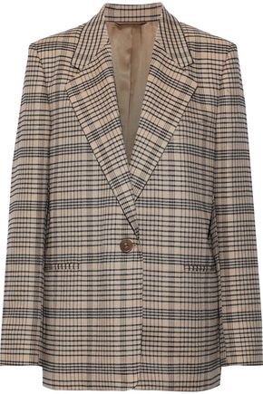 Checked wool-blend flannel blazer | ACNE STUDIOS | Sale up to 70% off | THE OUTNET