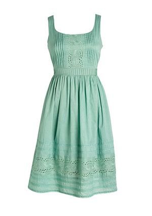 seafoam green pastel dress