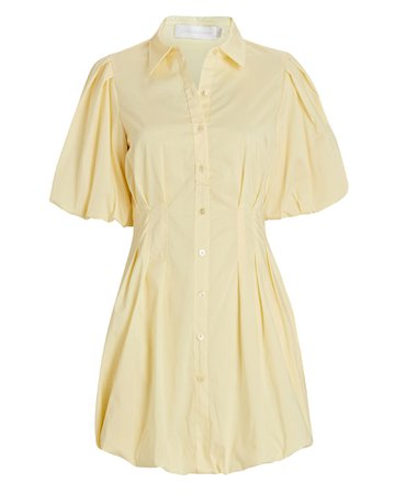 Jonathan Simkhai Cleo Puff Sleeve Mini Shirt Dress | INTERMIX®