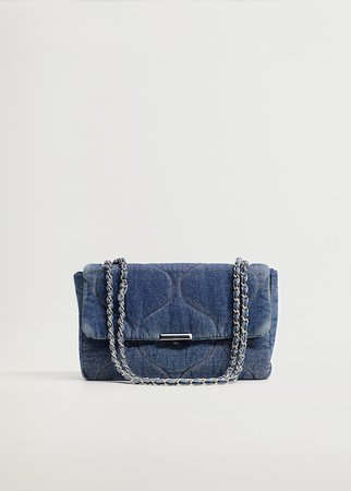 Quilted denim bag - Plus sizes | Violeta by Mango Greece