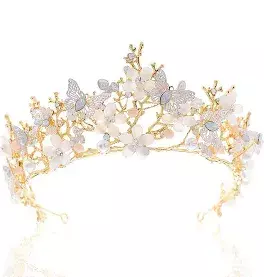 crown with veil and flowers - Google Search