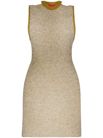 Eckhaus Latta Two-Tone Cut-Out Neck Mini Dress | Farfetch.com