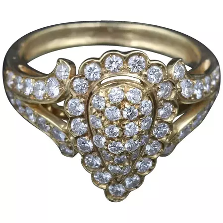 Cartier Gold and Diamonds Ring at 1stDibs
