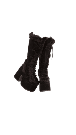 black Demonia heeled boots