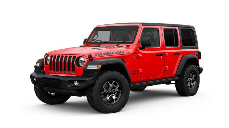 Jeep Rubicon in Red