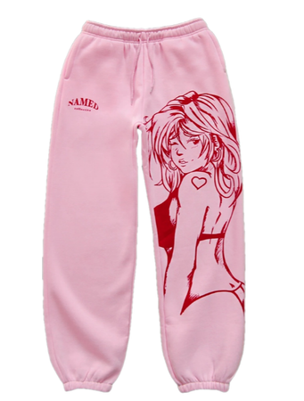 pink sweat pants