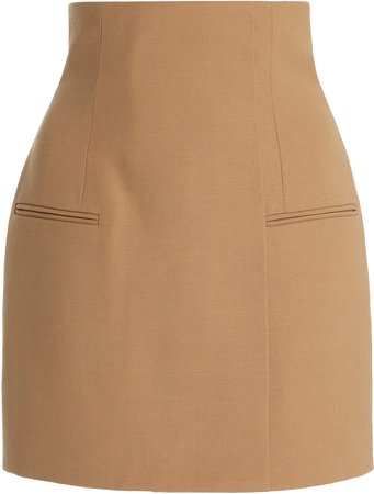 David Koma Wool Mini Skirt