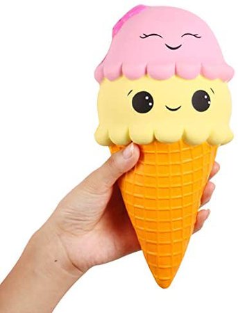Amazon.com: Anboor 9.1 Inches Squishies Jumbo Slow Rising Kawaii Cute Squishies Ice Cream Cone Cake Scented of Decompression Toys 1 Pcs : Toys & Games
