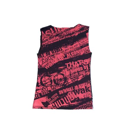 algonquins graffiti doubled sided tank top