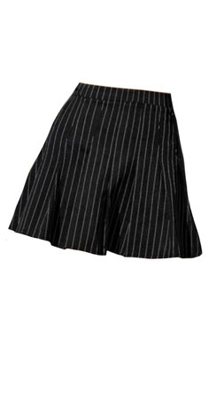 pinstripe striped skirt