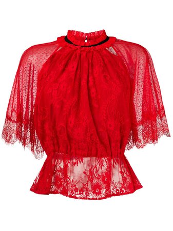 Three Floor lace patterned blouse $295 - Shop AW18 Online - Fast Delivery, Price