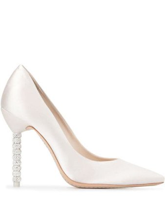 Sophia Webster Coco embellished heel pumps white SBR19028 - Farfetch