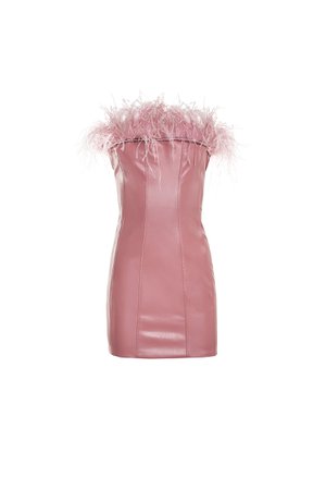 Remi Pink Leather Mini Dress | Afterpay | Zip Pay | Sezzle | LayBuy