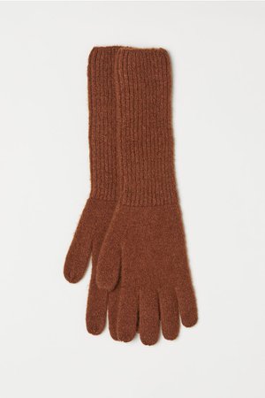Cashmere-blend Gloves - Brown - Ladies | H&M US