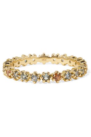 Melissa Joy Manning | 18-karat gold sapphire ring | NET-A-PORTER.COM
