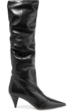 Miu Miu | Leather knee boots | NET-A-PORTER.COM