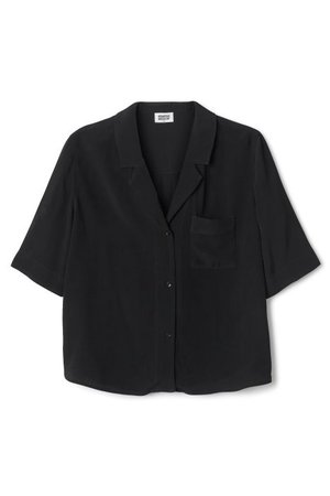 black shirt blouse