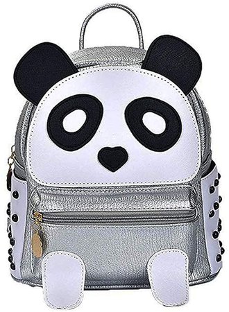 Amazon.com: Cute Panda Backpack for Girls and Boys Waterproof Leather Small Travel Bag: Clothing