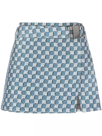 MISBHV Monogram Jacquard Mini Skirt