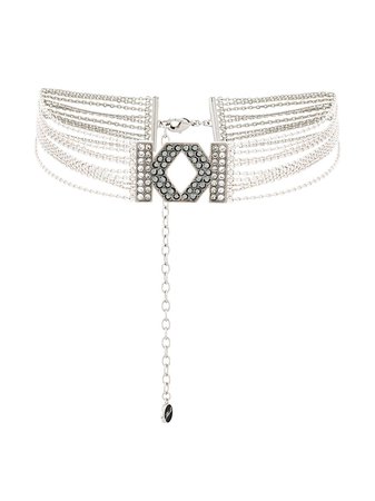 Karl Lagerfeld K Fringe Choker Necklace - Farfetch
