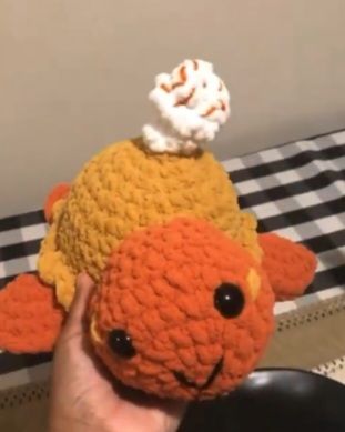 pumpkin pie turtle crochet