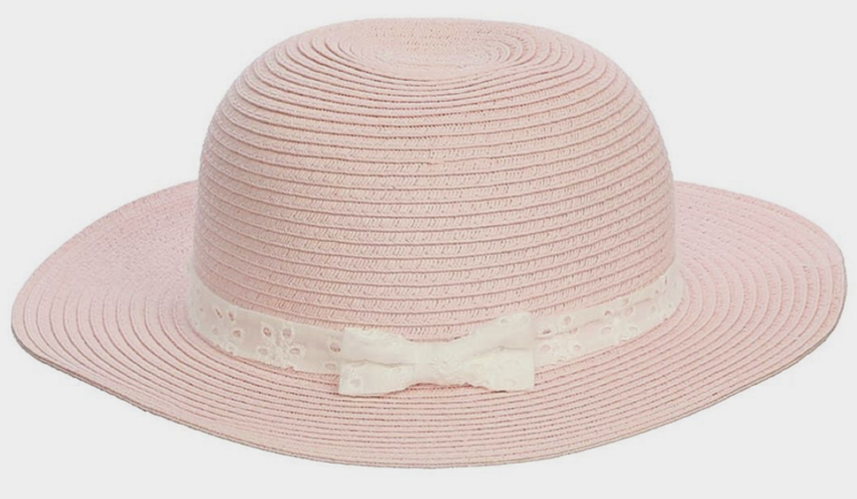 pink floppy hat
