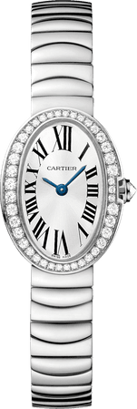 CRWB520025 - Mini Baignoire watch - Mini, 18K white gold, diamonds - Cartier