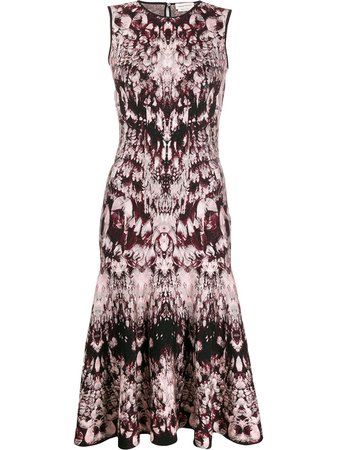 Alexander McQueen Sleeveless Jacquard Dress | Farfetch.com