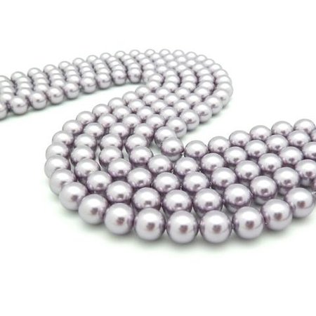 5 perles 8mm Swarovski Crystal Mauve Pearl | Perles Corner