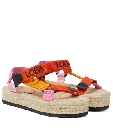 Loewe - Paula's Ibiza logo espadrille sandals | Mytheresa