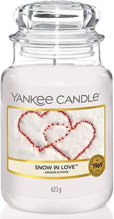 Amazon.de: Yankee Candle Duftkerze im Glas (groß) | Snow In Love | Brenndauer bis zu 150 Stunden