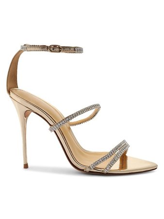 Shop Aquazzura Love Link Embellished Sandals | Saks Fifth Avenue