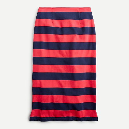 J.Crew: Knit Pencil Skirt In Rugby Stripe For Women