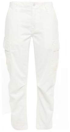 Cropped Cotton-gabardine Tapered Pants