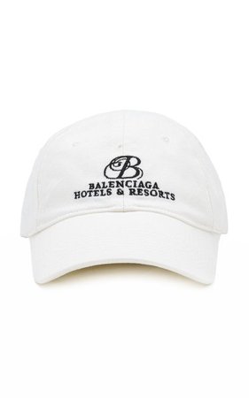 Resort-Embroidered Cotton Baseball Cap By Balenciaga | Moda Operandi