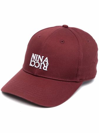 Nina Ricci logo-embroidered Twill Cotton Cap - Farfetch