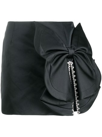 AREA Bow Embellished Mini Skirt - Farfetch