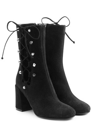 Suede Boots with Lace-Up Sides Gr. EU 40