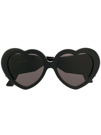 Balenciaga Eyewear Heart Shaped Sunglasses 572212T0001 Black | Farfetch