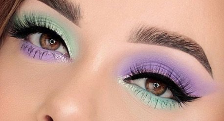 Purple / Teal Eye Makeup