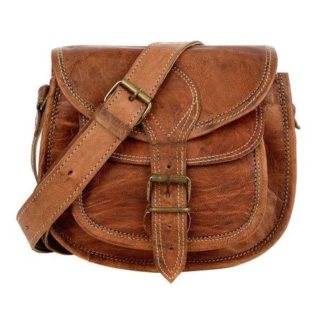 Tan brown leather bag