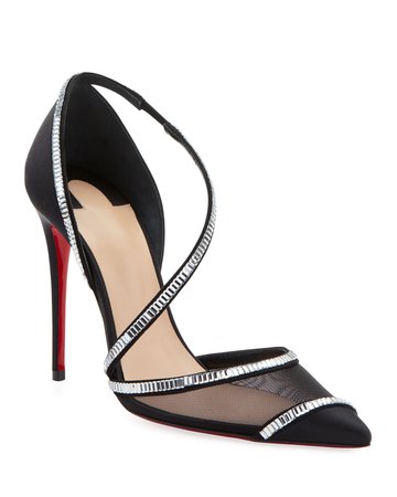 Christian Louboutin Chiara Embellished Red Sole Pumps | Neiman Marcus