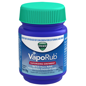 VICKS VAPORUB VAPORIZING OINTMENT, MENTHOL COMPOUND 50G EA | Healthcare, Lab, Pharmacy, Beauty Supplies-Livingstone